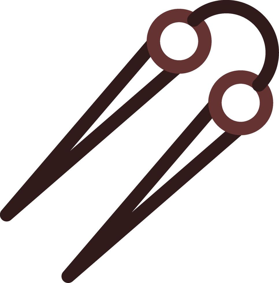 Knitting Needles Creative Icon Design vector