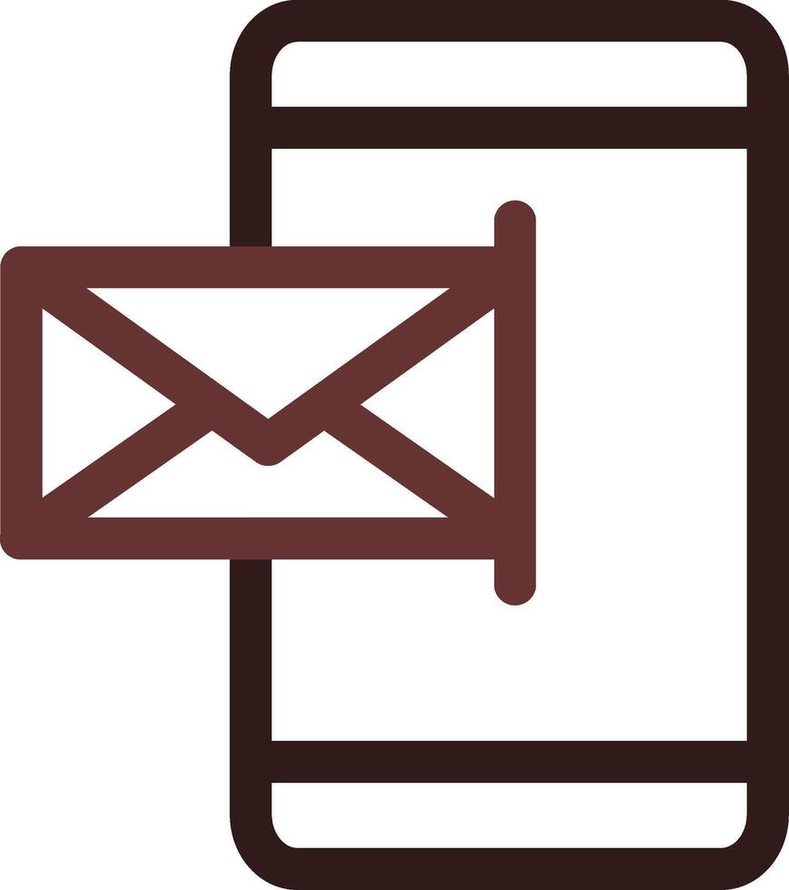 Mobile Email Creative Icon Design vector