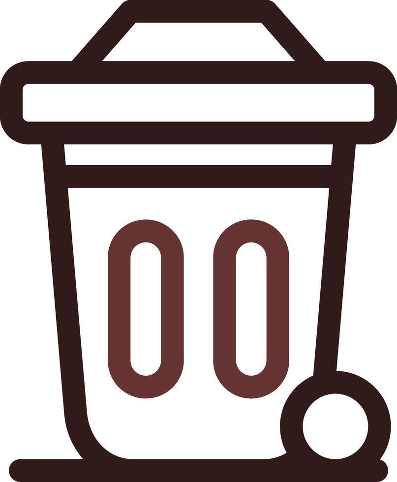 Dustbin Creative Icon Design vector
