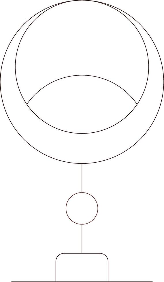 Modern Chair Creative Icon Design vector