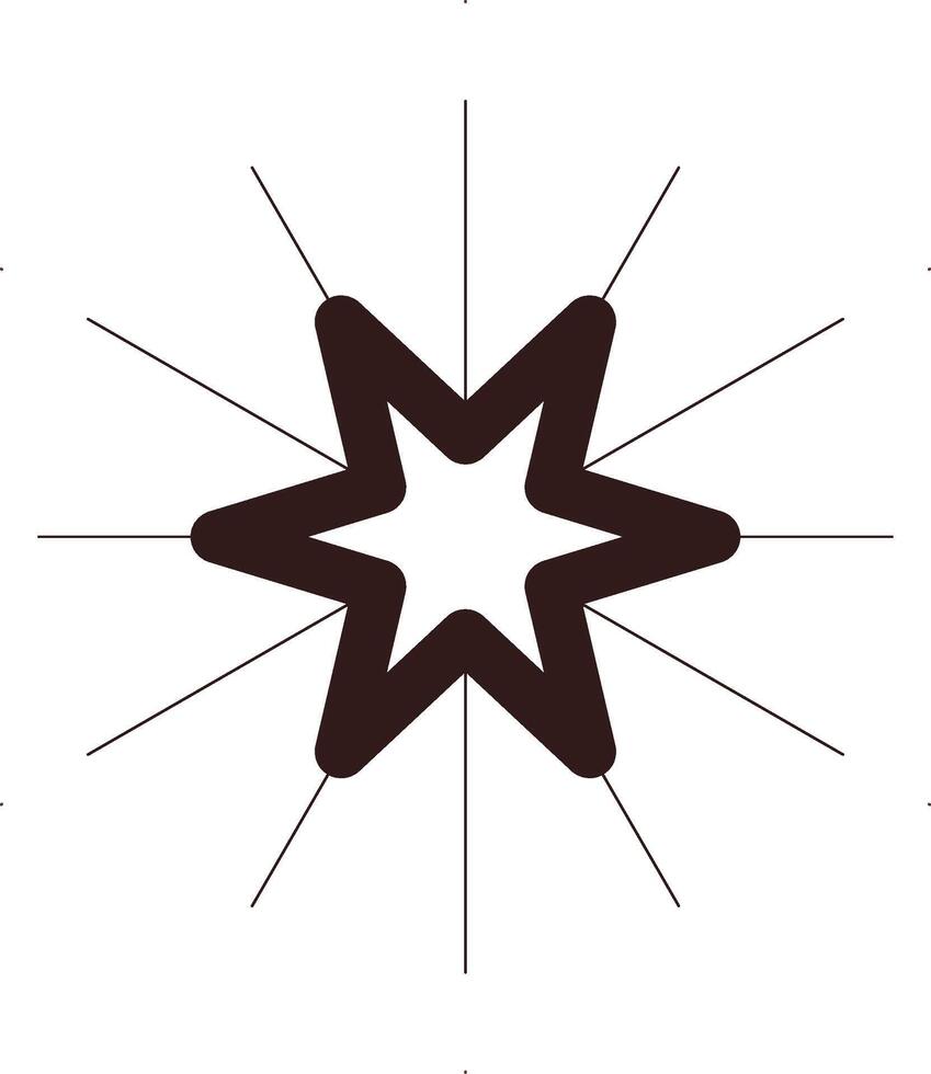 Star Creative Icon Design vector