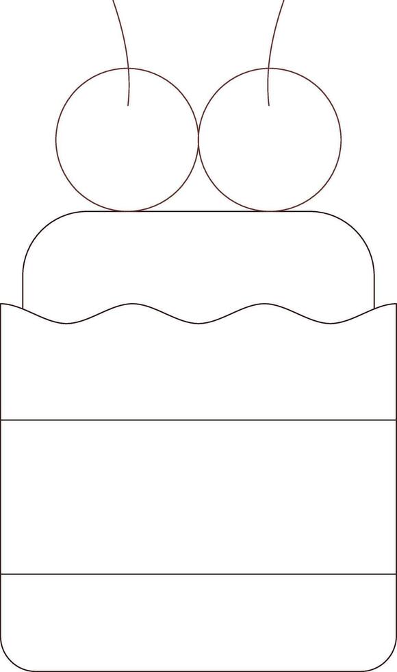 Cupcake Creative Icon Design vector