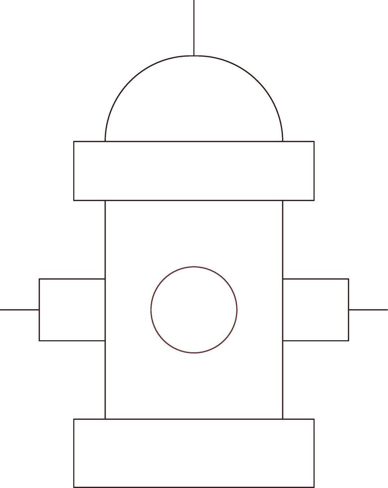 Fire Hydrant Creative Icon Design vector