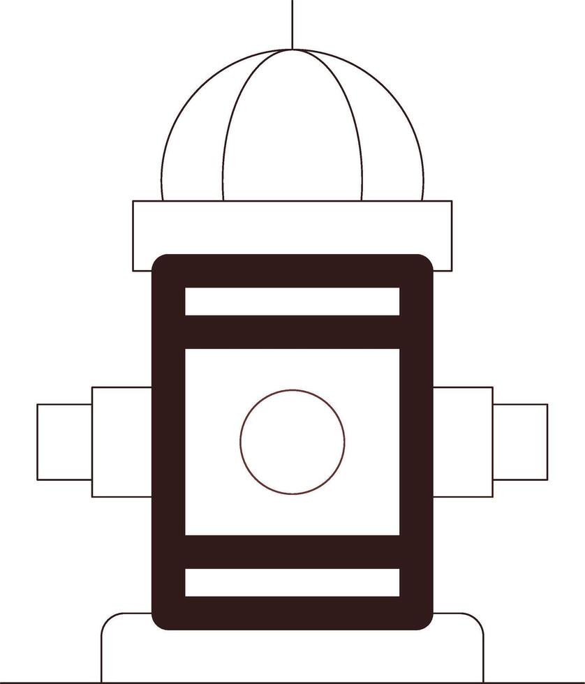 Fire Hydrant Creative Icon Design vector