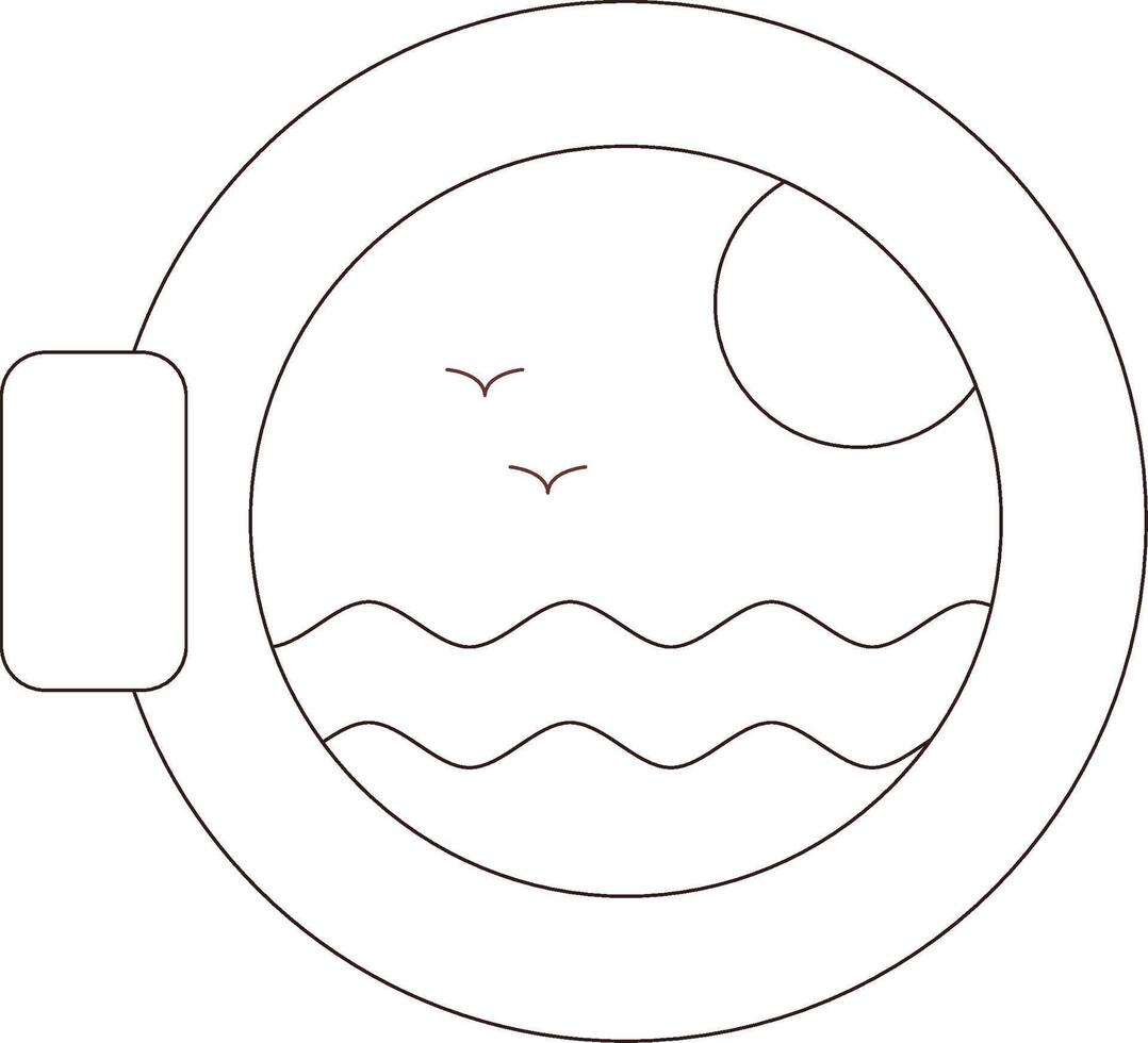 Porthole Creative Icon Design vector