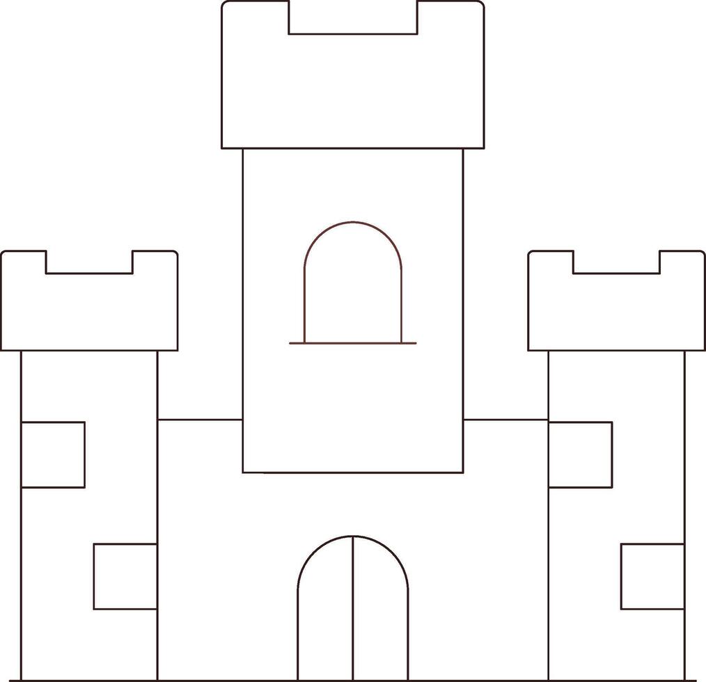 Castle Creative Icon Design vector