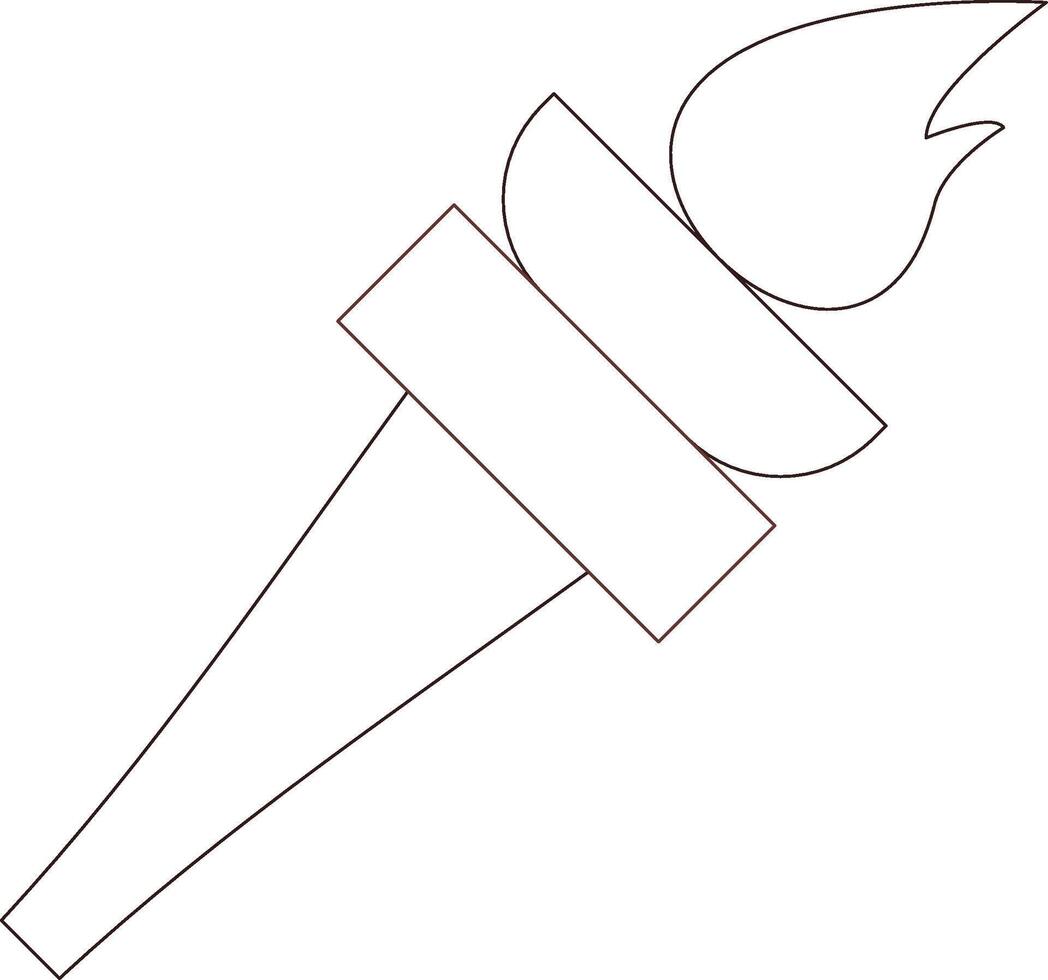 Torch Creative Icon Design vector