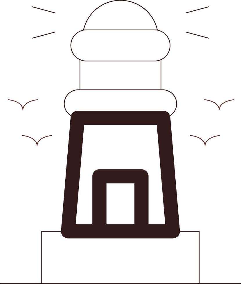 Lighthouse Creative Icon Design vector