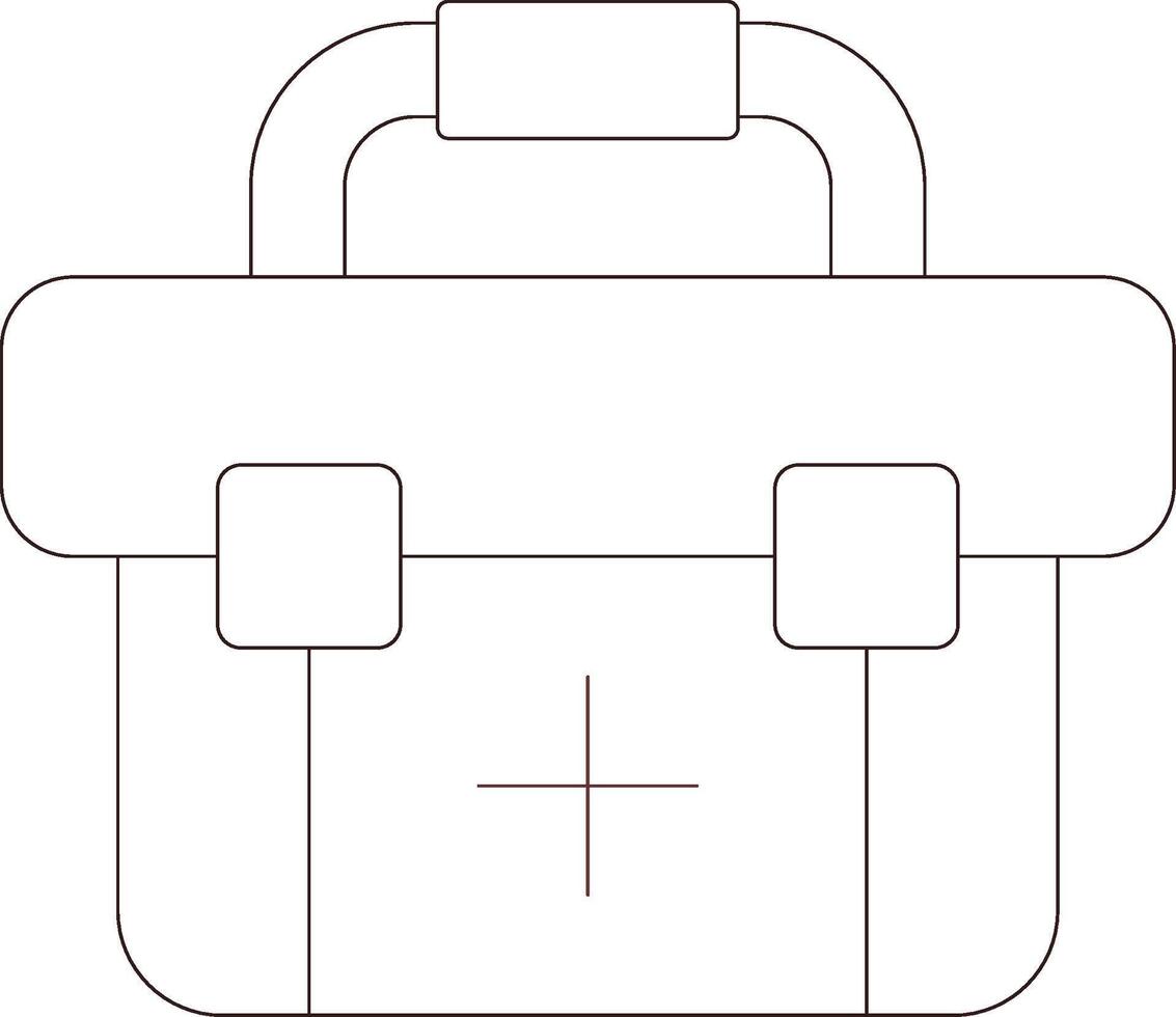 botiquín de primeros auxilios diseño de icono creativo vector