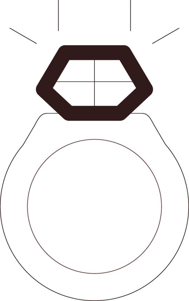 diseño de icono creativo de anillo vector