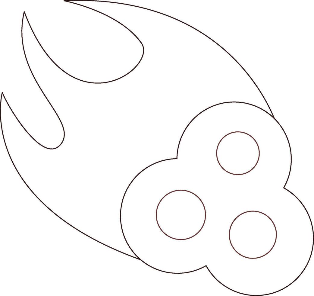 Meteorite Creative Icon Design vector