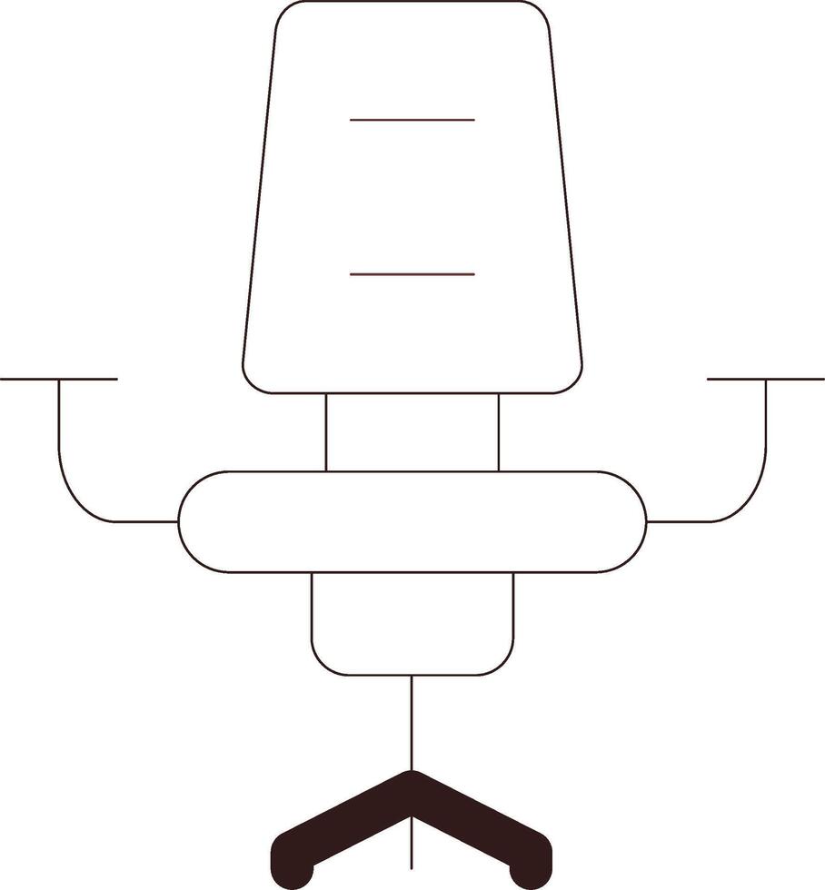 Desk Chair Creative Icon Design vector