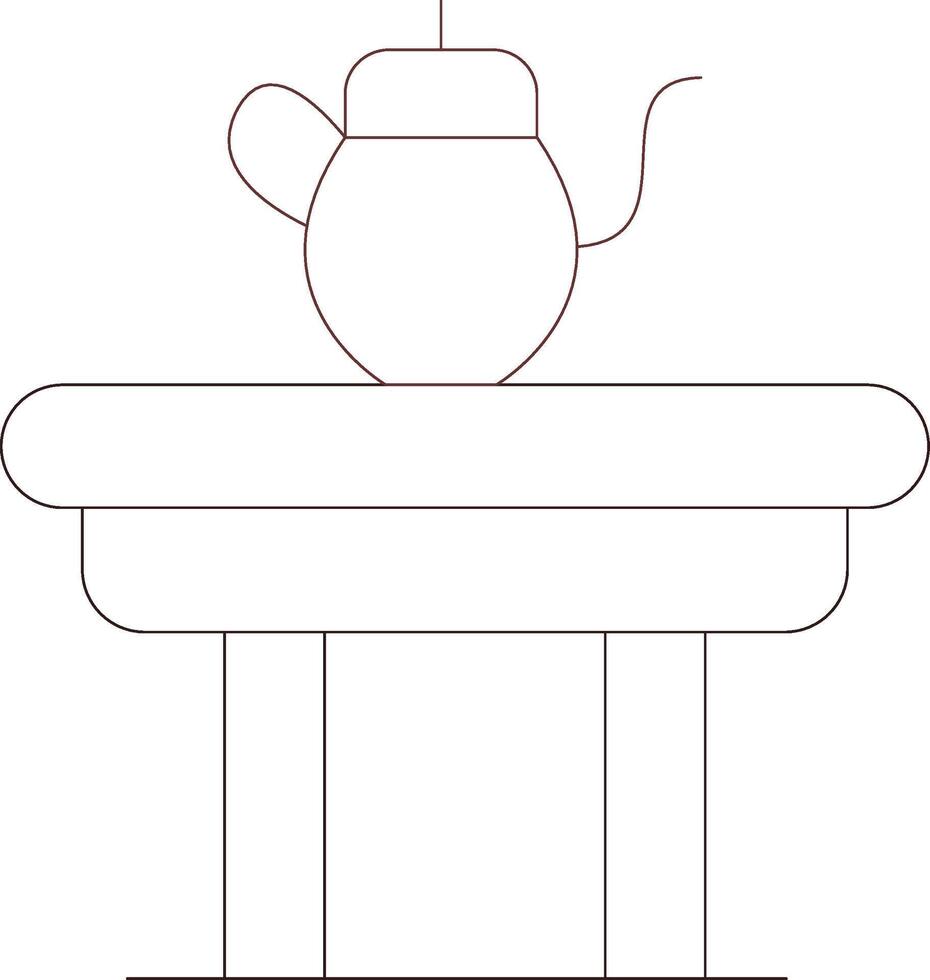 Coffee Table Creative Icon Design vector