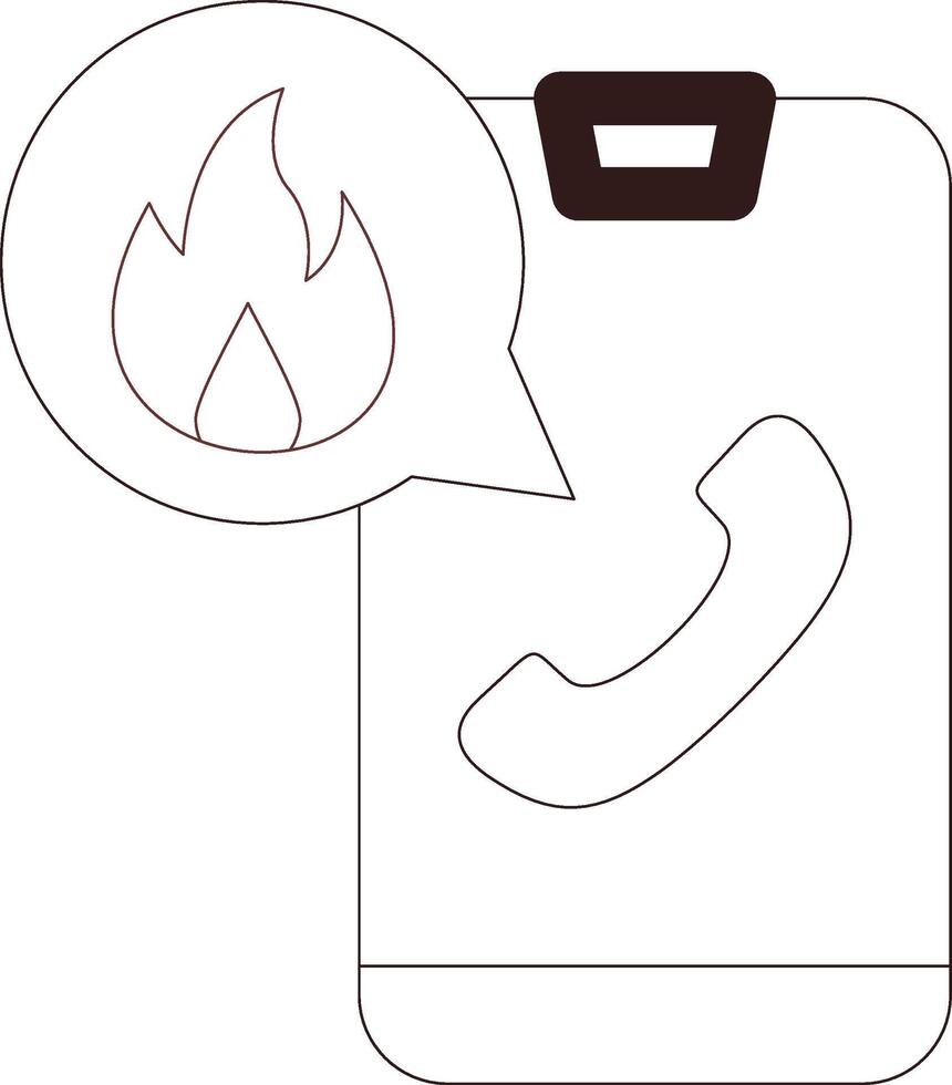 Emergency Call Creative Icon Design vector