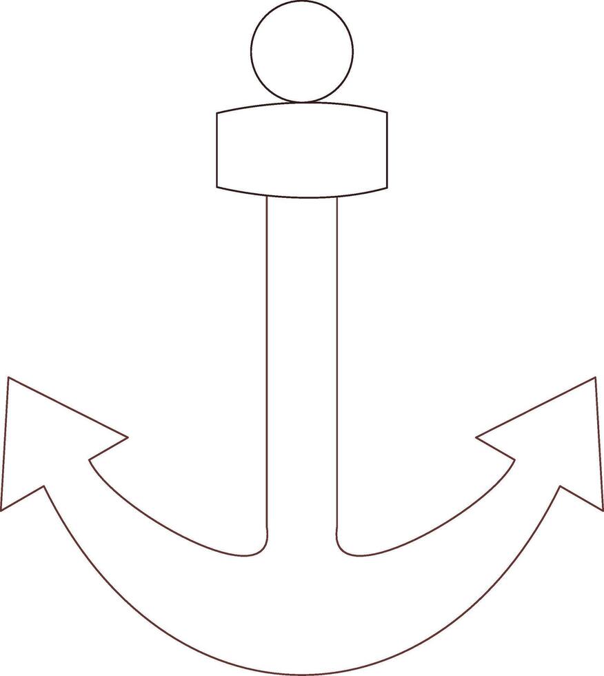 Anchor Creative Icon Design vector