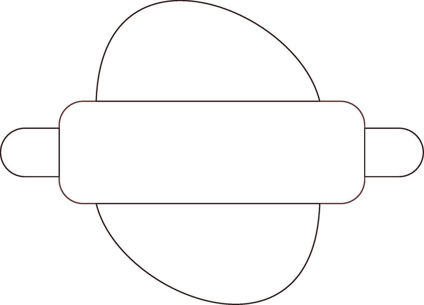 Rolling Pin Creative Icon Design vector
