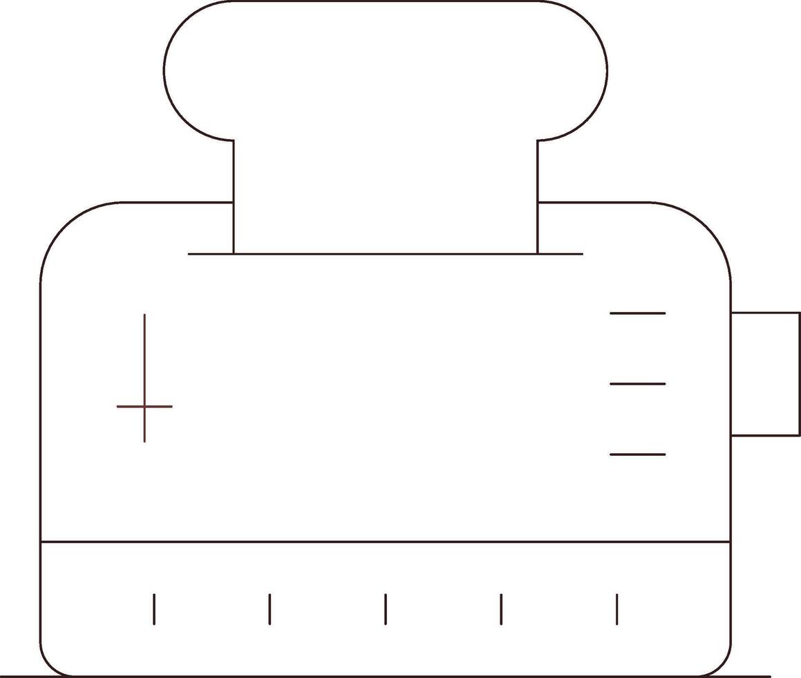 Toaster Creative Icon Design vector