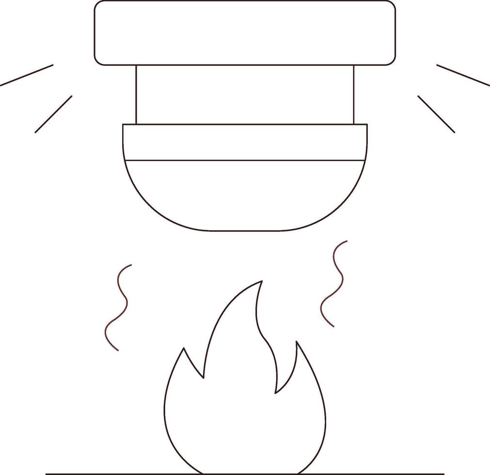 Fire Alarm Creative Icon Design vector