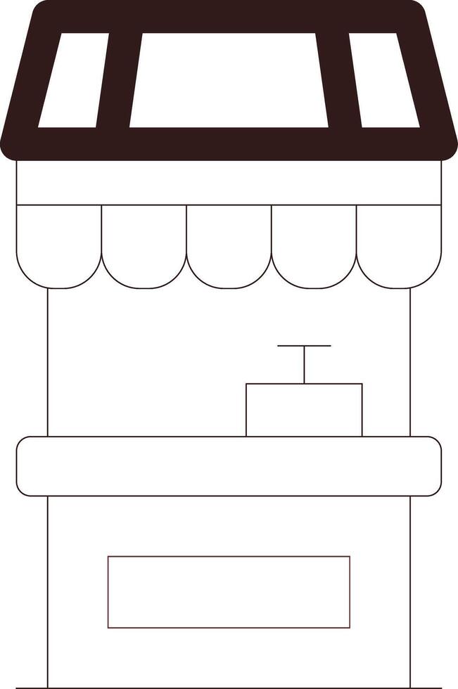 Food Stand Creative Icon Design vector