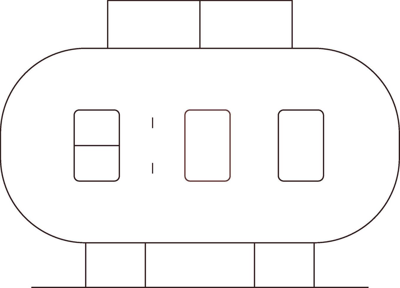 Line Two Color Design vector