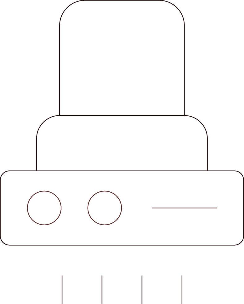 Line Two Color Design vector