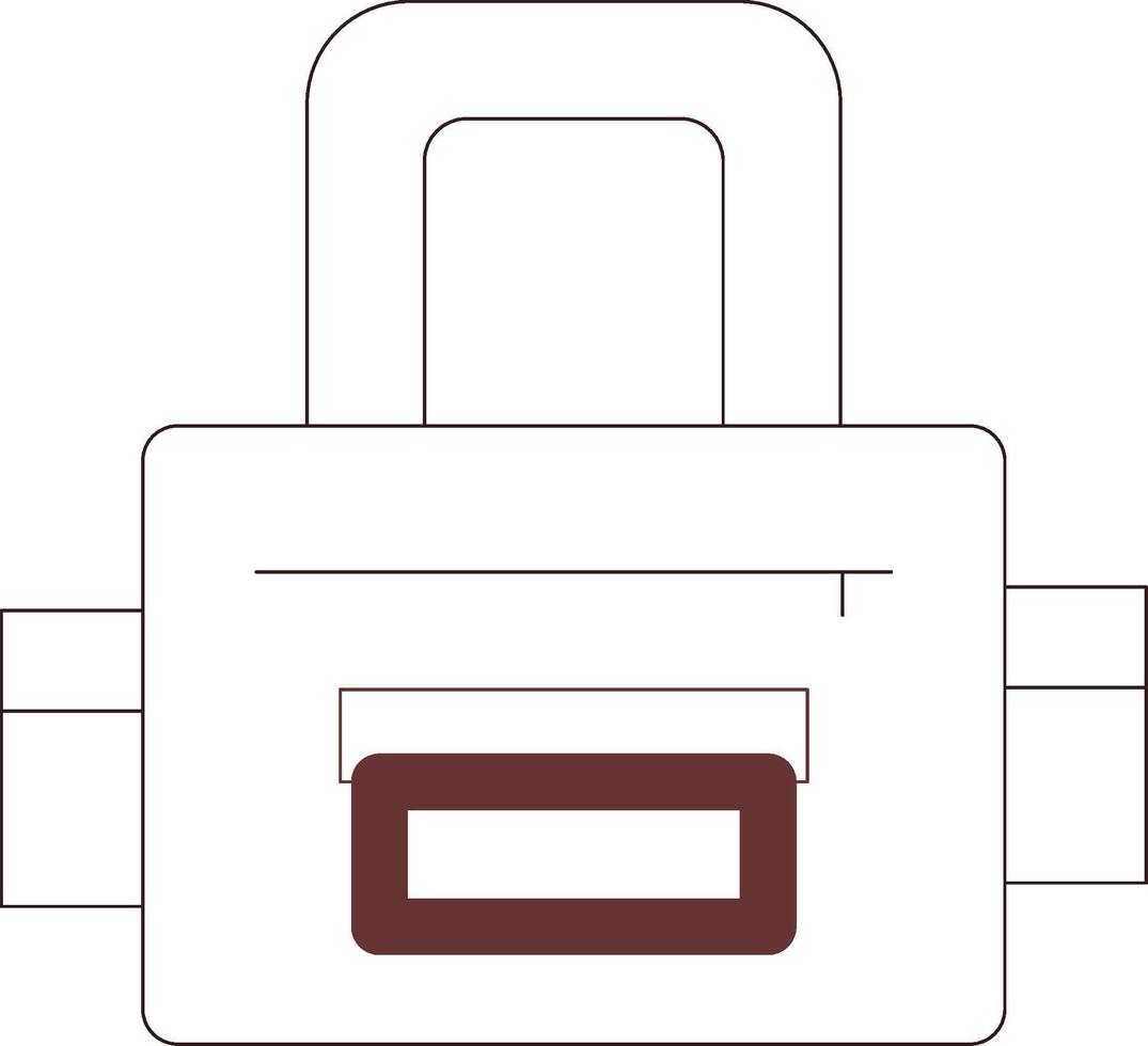 Line Two Color Design vector