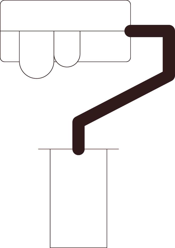 Line Two Color Design vector