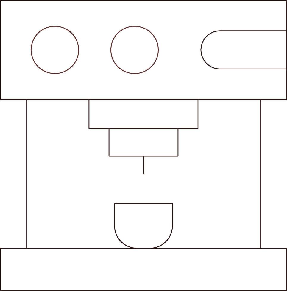 Coffee Machine Creative Icon Design vector