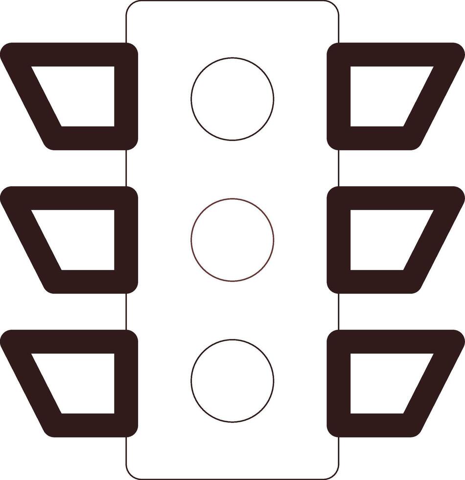 Line Two Color Design vector