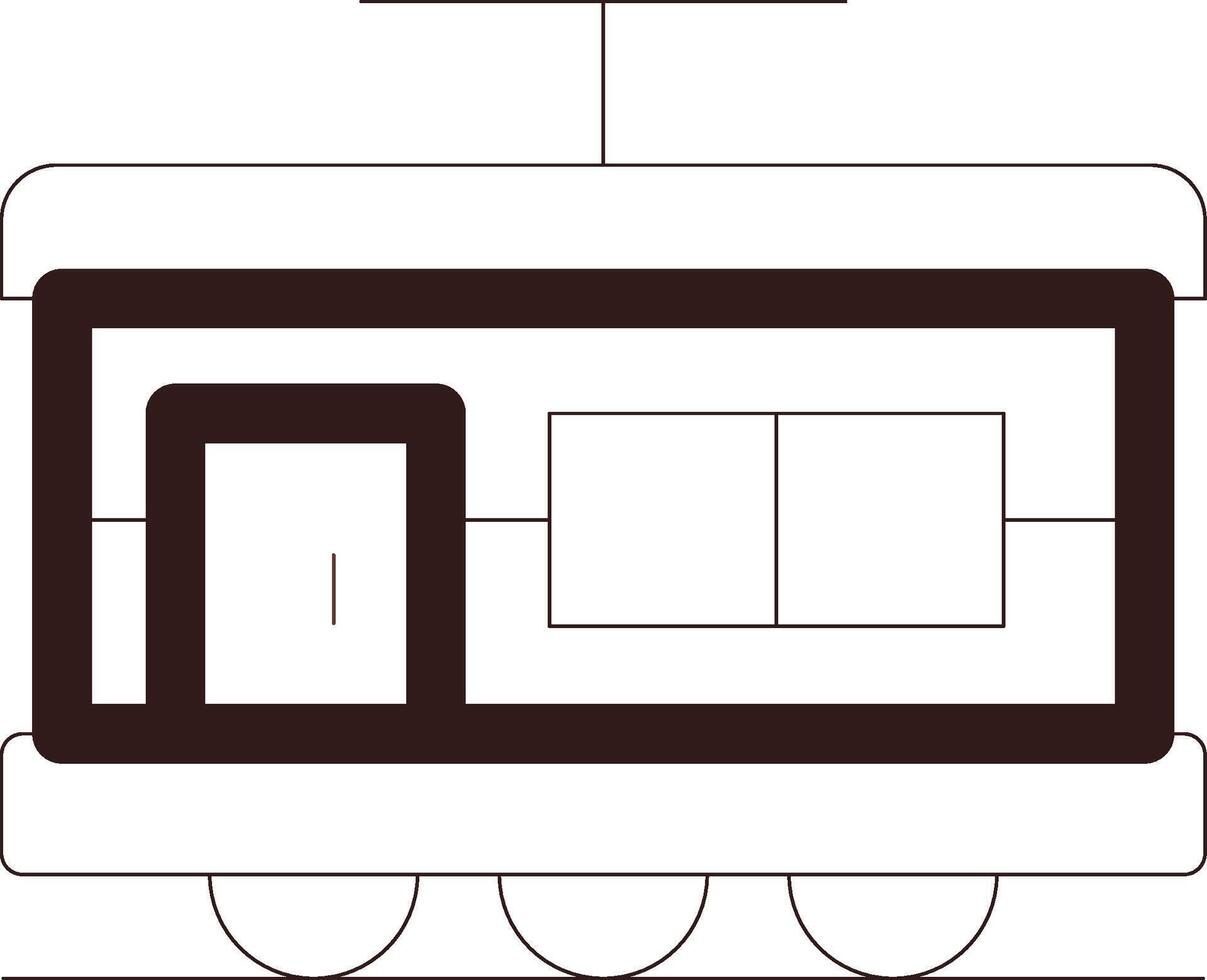 Line Two Color Design vector