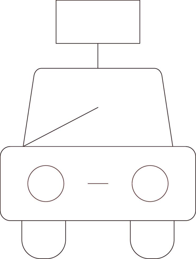 línea dos color diseño vector