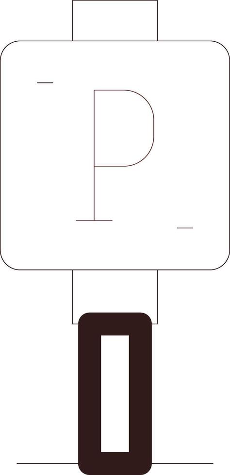 Line Two Color Design vector