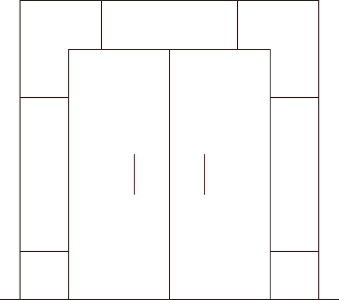 Line Two Color Design vector