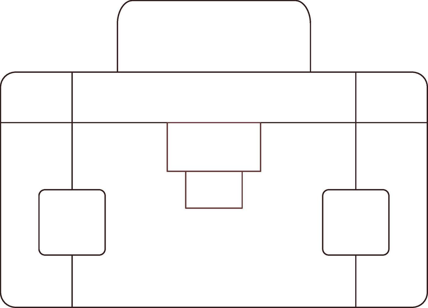 Line Two Color Design vector