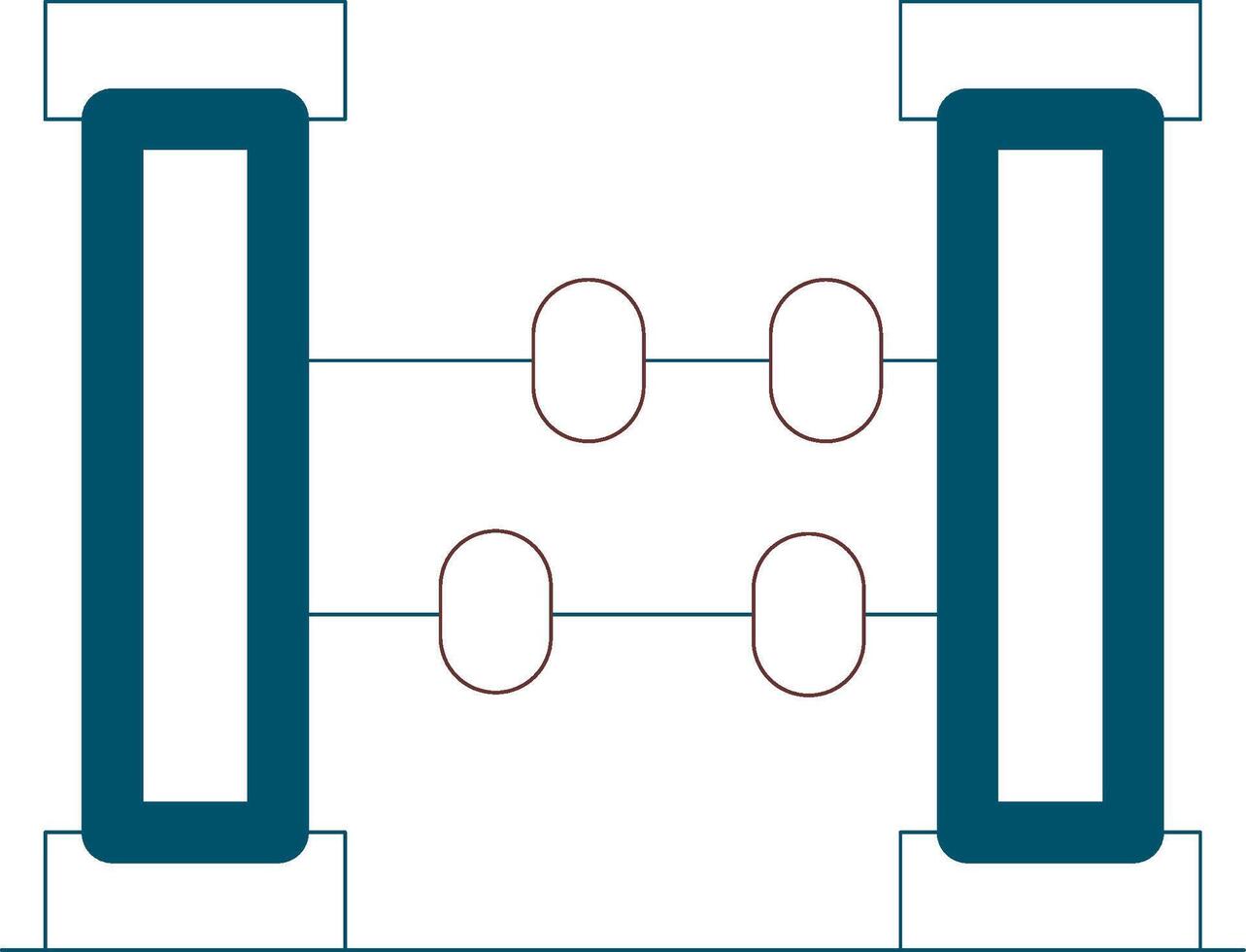 Line Two Color Design vector
