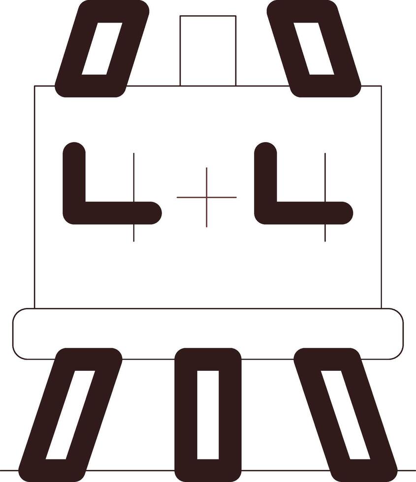 Line Two Color Design vector