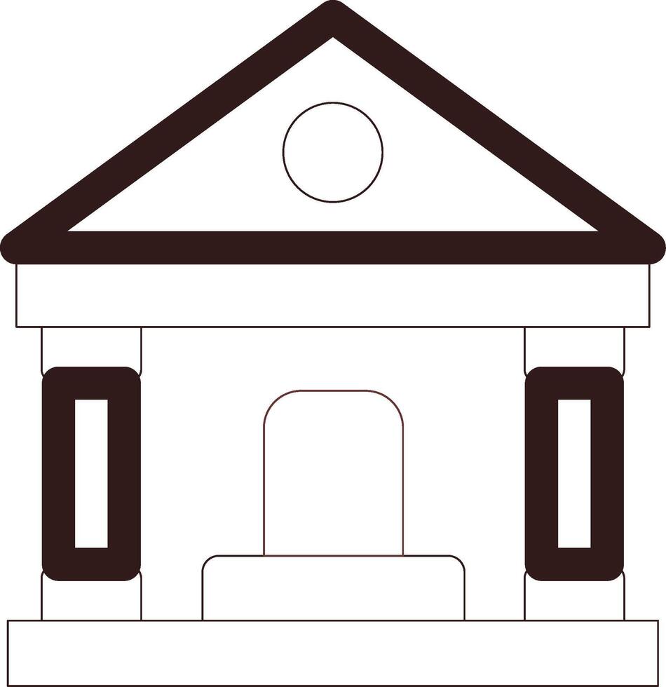 Line Two Color Design vector