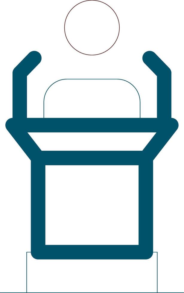 Line Two Color Design vector