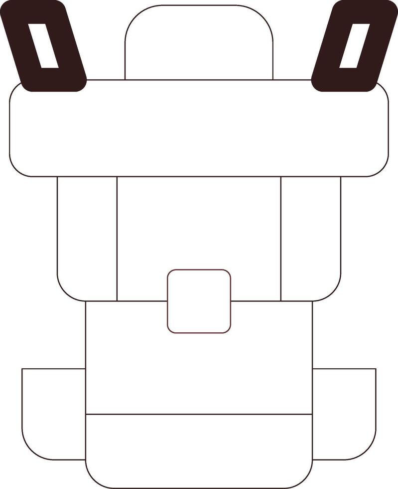 Line Two Color Design vector