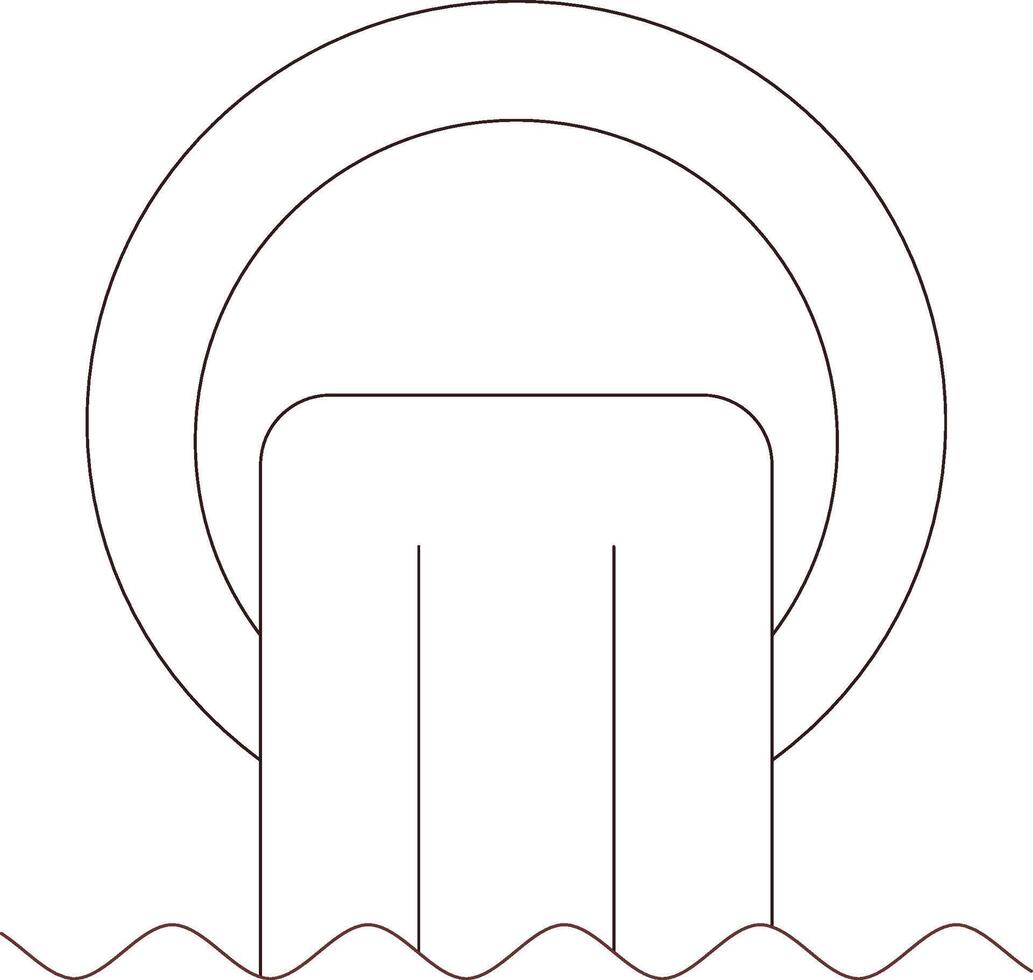 Line Two Color Design vector