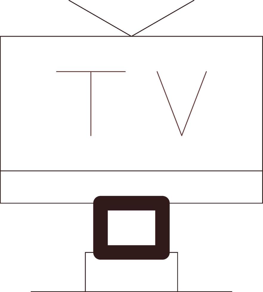 Line Two Color Design vector