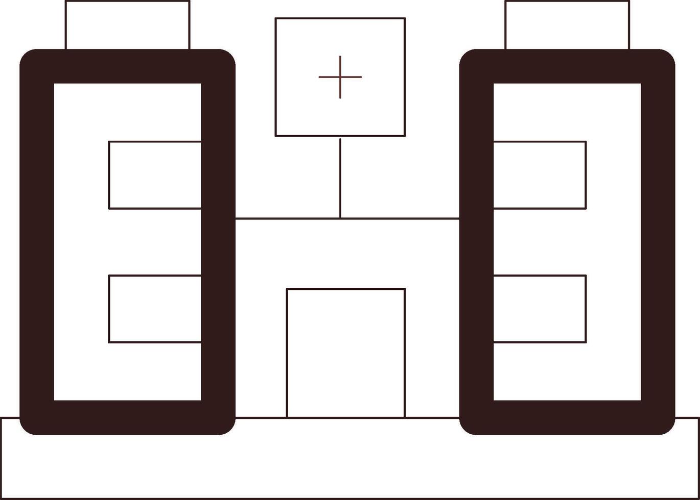 Line Two Color Design vector