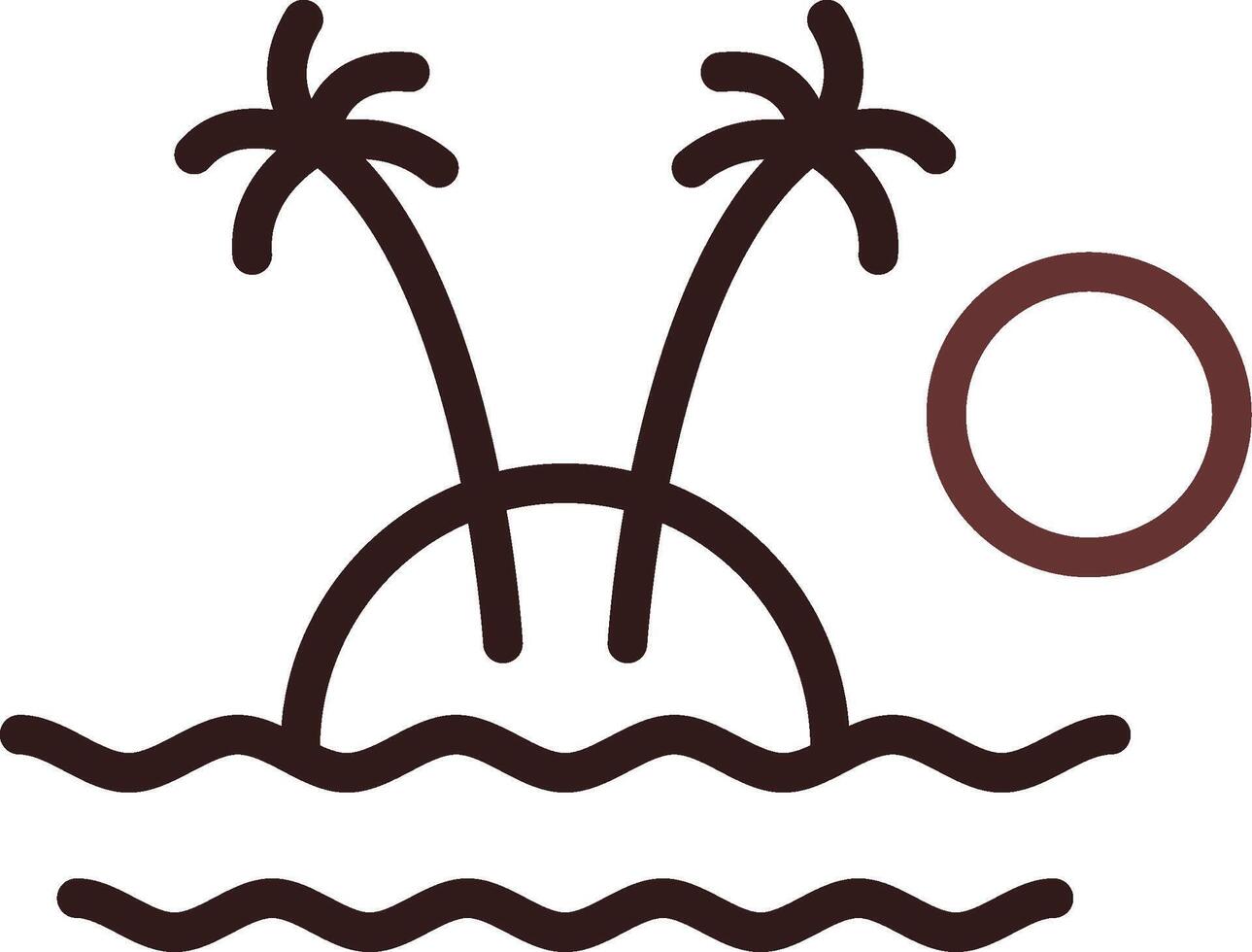 Island Creative Icon Design vector