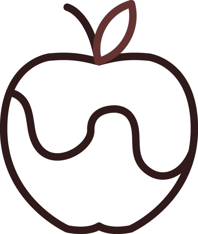 diseño de icono creativo de manzana vector