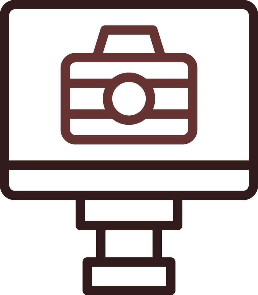 Lcd Camera Creative Icon Design vector