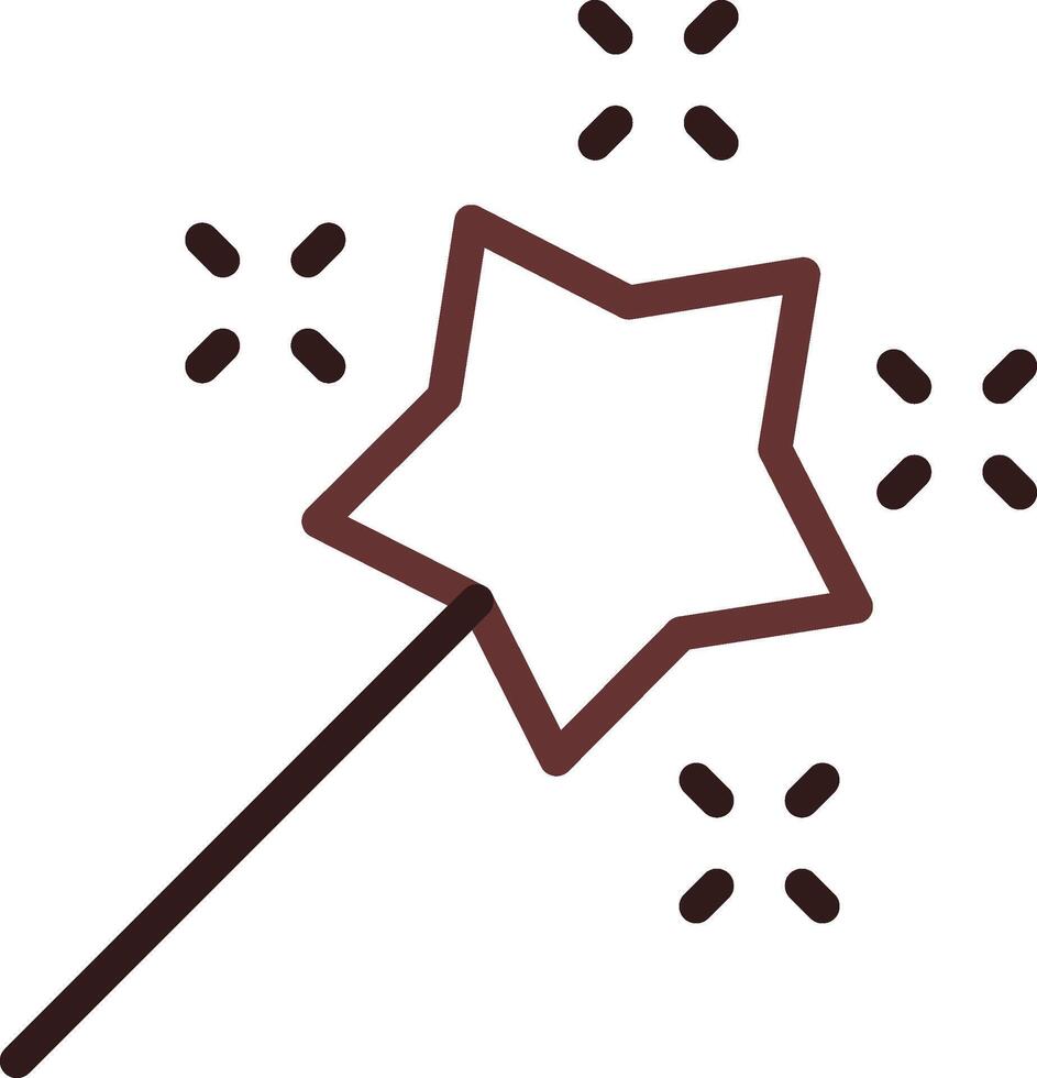 Magic Wand Creative Icon Design vector