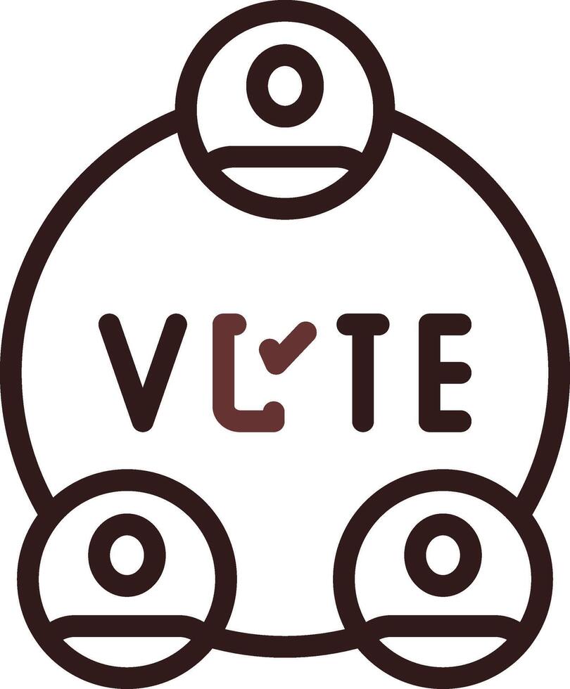 diseño de icono creativo de elecciones vector