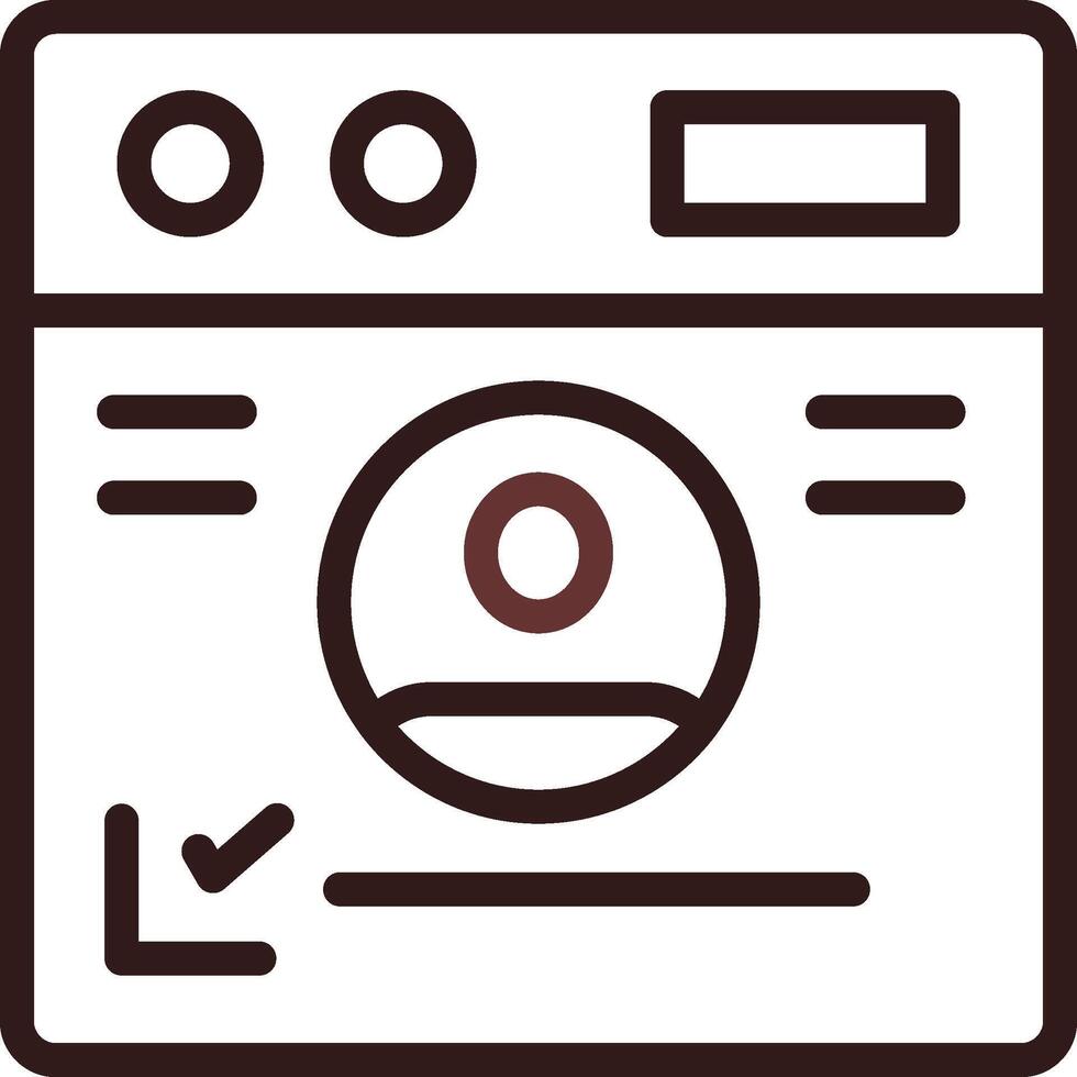 Personal Information Creative Icon Design vector