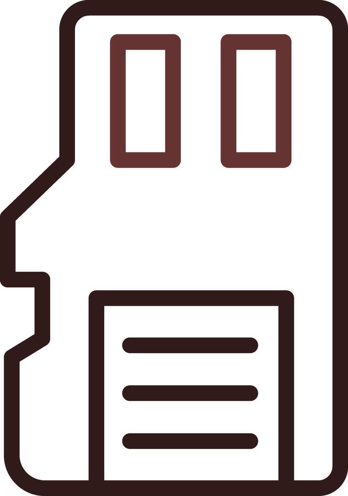 Line Two Color Design vector