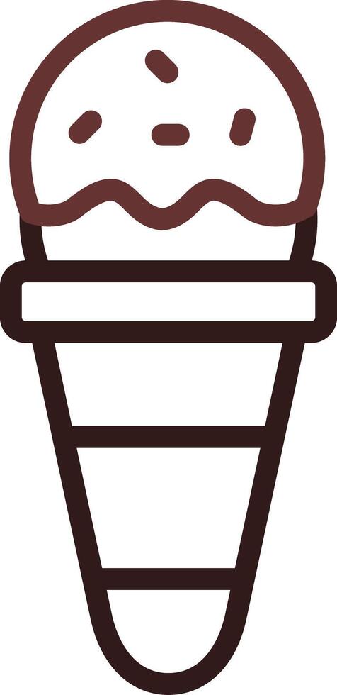 Ice Cream Cone Creative Icon Design vector